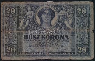 1919. július 15. 20K T:IV hátlap ragasztva