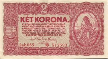 1920. 2K "2ab csillaggal" (15x) T:II (zömében),III,IV