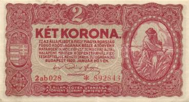 1920. 2K "2ab csillaggal" (15x) T:II (zömében),III,IV