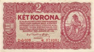 1920. 2K "2ab csillaggal" (15x) T:II (zömében),III,IV