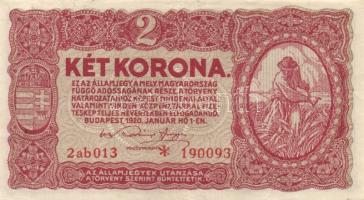 1920. 2K "2ab csillaggal" (15x) T:II (zömében),III,IV
