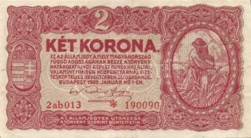 1920. 2K "2ab csillaggal" (15x) T:II (zömében),III,IV