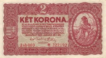 1920. 2K "2ab csillaggal" (15x) T:II (zömében),III,IV