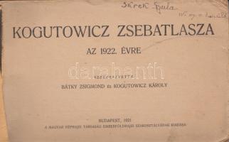 1921. Kogutowicz Zsebatlasza a Magyar Néprajzi Társaság Emberföldrajzi Szakosztályának kiadásában, s...