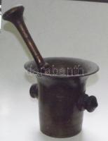 Réz mozsár törővel 13-23 cm