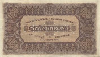 1923. 100K (2x) "T.W." + "Magyar Pénzjegynyomda Rt.." T:II,III+