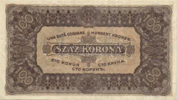 1923. 100K (2x) "T.W." + "Magyar Pénzjegynyomda Rt.." T:II,III+