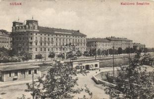 Susak Kacic street with restaurant Dobroj Maminci (small tear)