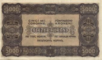 1923. 5000K "Magyar Pénzjegynyomda Rt." T:II