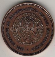 2000 Államalapítás modern bronzérem T:1