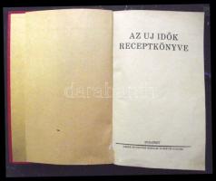 1931. Az új idők receptkönyve a Singer & Wolfner Rt. kiadásában, Budapest, jó állapotban