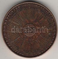 2000 Államalapítás modern bronzérem T:1