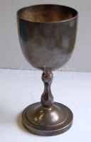 ~1900. "Luen Wo" jelzésű kínai ezüst kehely sárkány gravírozással, 20cm-es magassággal / Luen Wo signed silver chalice (Ag br:407g)