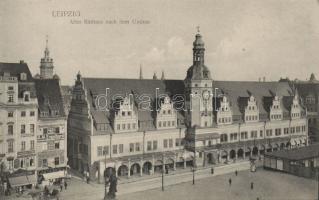 Leipzig Old Town hall with the shop of Arnold Obersky and camera shop