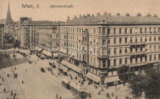 Vienna I. Kärntnerstrasse with tram