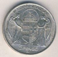 1939. 5P Ag "Horthy - balra" T:3+ ph