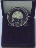 2000. "Szent István király koronázásának 1000. évfordulója" Ag emlékérem díszdobozban T:PP