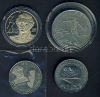 1980-90. 100Ft (4x) mindegyik különféle emlékkiadás T:BU,PP,