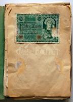 Németország több éves gyűjtögetésből származó 490db-os sokszínű és főleg klf német márkagyűjtemény papírlapokra ragasztva, szép darabokkal is! T:vegyes