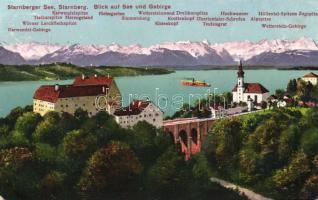 Starnberger See with viaduct
