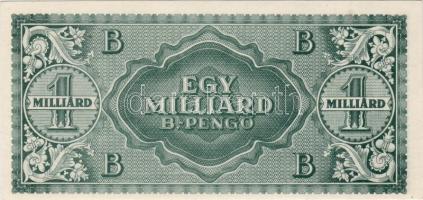 1946 1.000.0000.000B.-pengő "zöld" T:I RRR!!!