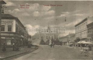 Újvidék Peter street with bank