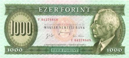 1996. 1000Ft "F" sorozat (3x) egymás utáni sorszámmal! T:I
