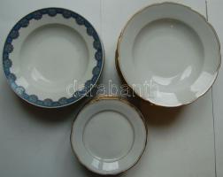 Német porcelán étkészletek 1 db 6 személyes + 4 másfajta porcelán tányér