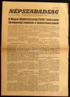 1956. november 22. "Népszabadság" a magyar szocialista munkáspárt lapjának 15. száma, szép állapotban