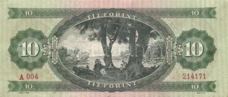 1962. 10Ft (3x) egymás utáni sorszámmal T:I-