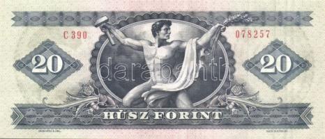 1980. 20Ft (3x) egymásutáni sorszámmal T:I