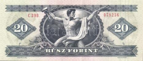 1980. 20Ft (3x) egymásutáni sorszámmal T:I