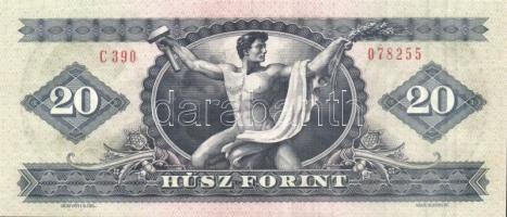 1980. 20Ft (3x) egymásutáni sorszámmal T:I