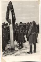 Uzsok meeting of Hungarian and Polish troops by the new borders, 1939 photo (gluemark)
