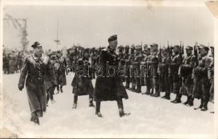 Verecke meeting of Hungarian and Polish troops by the new borders, 1939 photo (gluemark)
