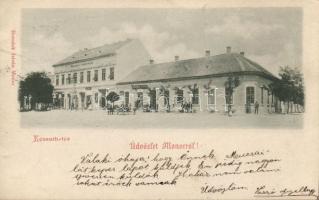 Monor Kossuth tér Herodek István és Vitéz János üzleteivel