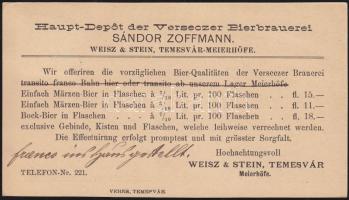 1896 Sör árjegyzék