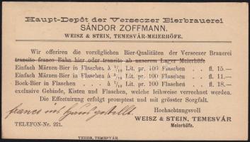 1896 Sör árjegyzék