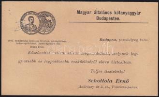 1897 Előnyomott céges levelezőlap