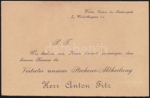 1897 Előnyomott céges levelezőlap