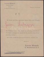 1898 Céges zárt levelezőlap előnyomott szöveggel