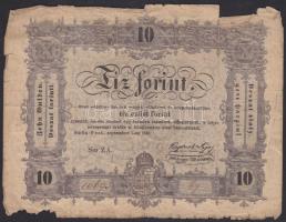 1848. 10Ft "Kossuth bankó" T:V