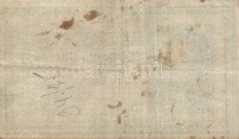 1918. 25K kis méretű sorszámozással és "Magyarország" lebélyegzéssel, hullámos hátlap T:II...