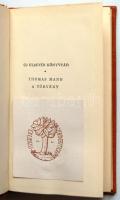 1958. Thomas Mann: A Törvény sorszámozott bibliofil kiadása, bőrkötésben és papírtokban, Dr. Hollaen...