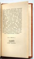 1958. Thomas Mann: A Törvény sorszámozott bibliofil kiadása, bőrkötésben és papírtokban, Dr. Hollaen...