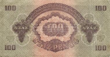 1944. "V. H." 100P (2x) "4mm számozás" egymás utáni sorszámúak T:II hajtatlanok!