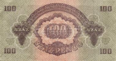 1944. 100P "V.H." (3x) "4mm számozás" egymás utáni sorszámmal T:II+ hajtatlanok