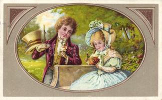 20 db régi díszes Üdvözlőlap, köztük litho-k és dombornyomással készültek is