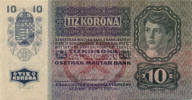 1915. 10K felülnyomás nélkül T:II