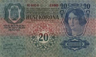 1915. 20K felülnyomás nélkül T:II